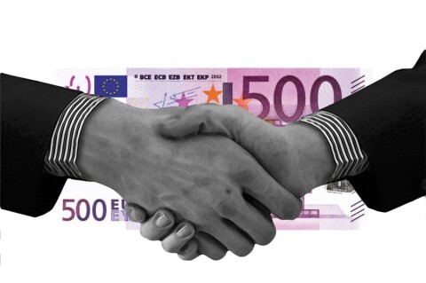 Geld handen